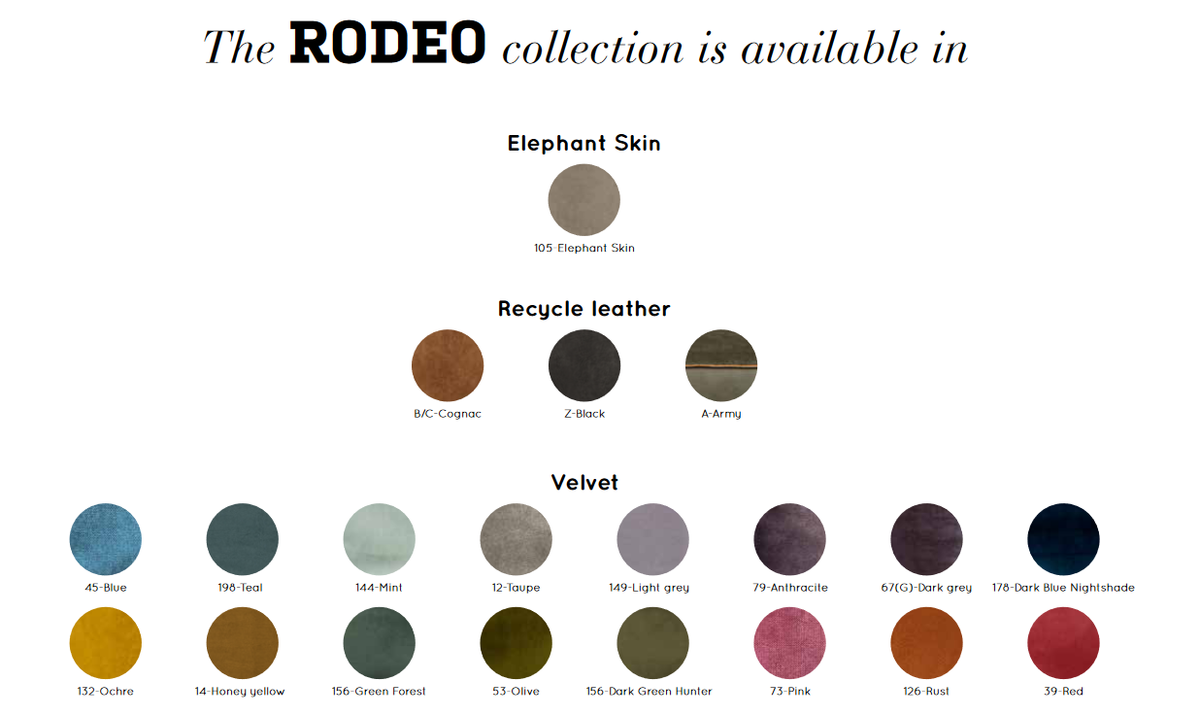 Sofa RODEO 2,5 osobowa w kolorze skóry słonia