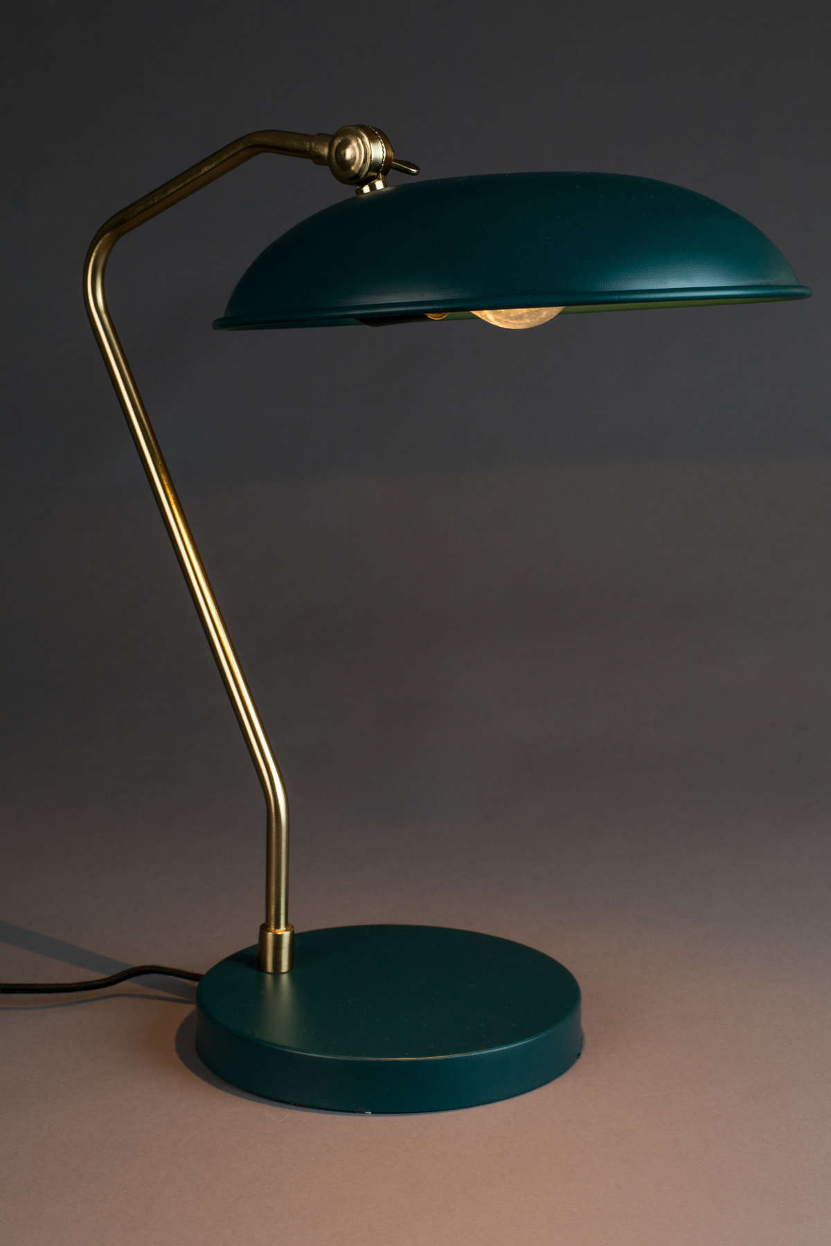 Lampa biurkowa Liam w kolorze morskim