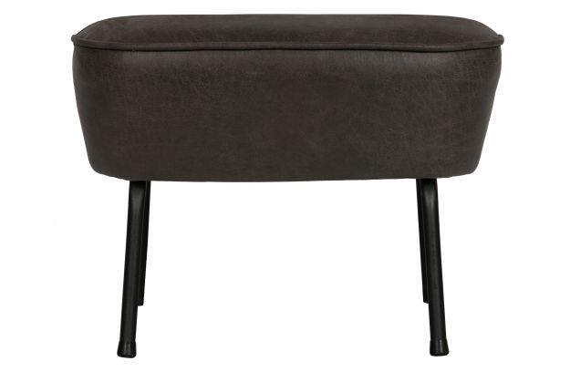 Hocker VOGUE skóra czarny