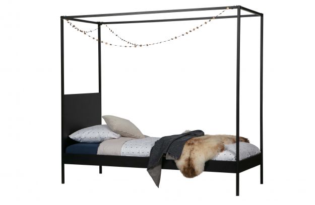 Łóżko BARON czarne 90x200 cm