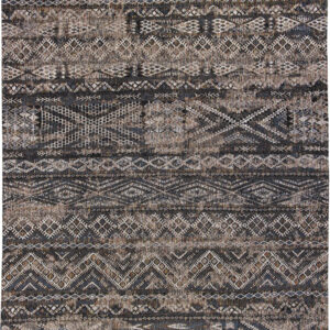 Czarny Kilimowy Dywan - BLACK RABAT 9113 - Rozmiar: 200x280 cm