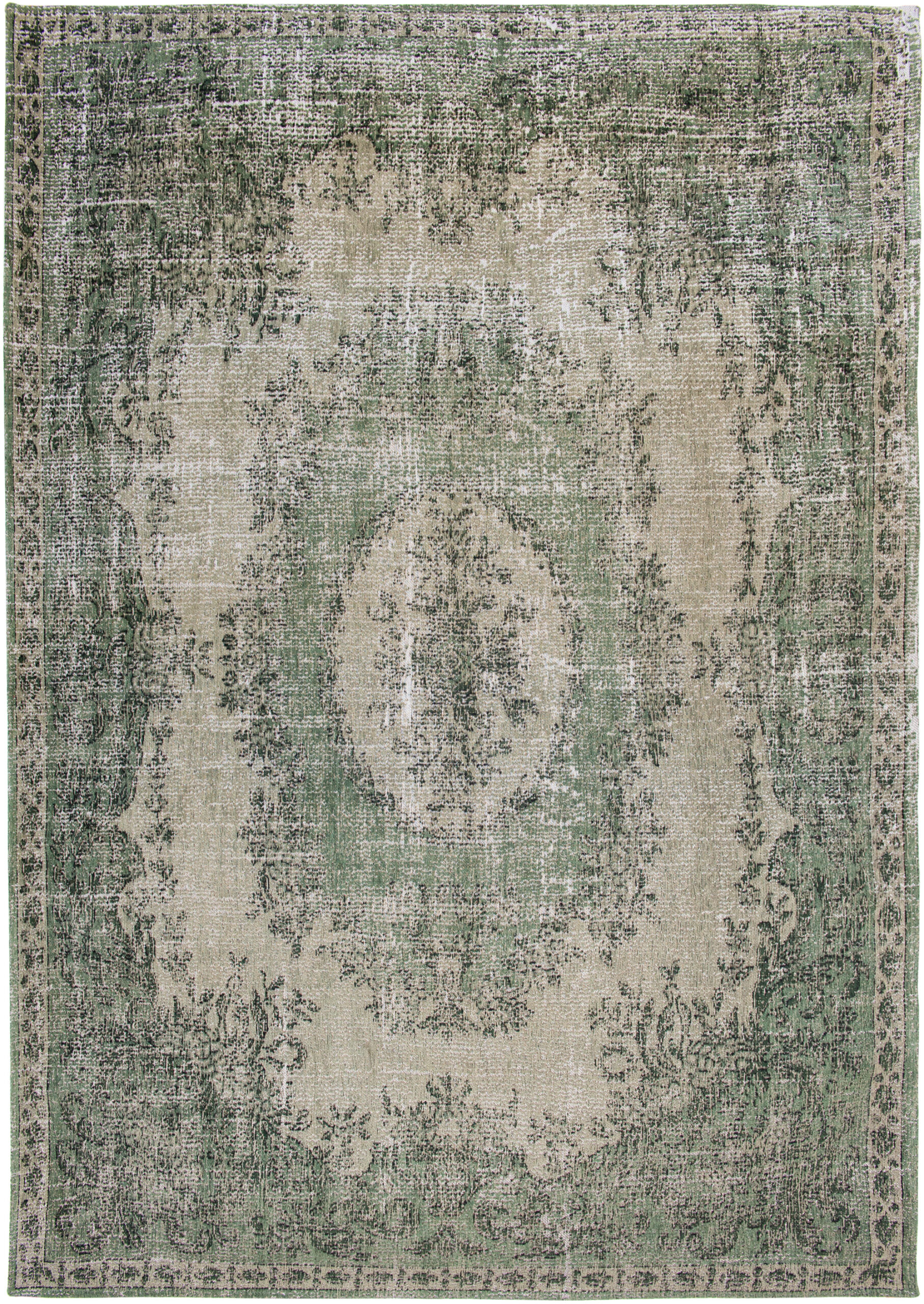 Zielony Dywan Vintage - ESTE GREEN 9142 - Rozmiar: 170x240 cm