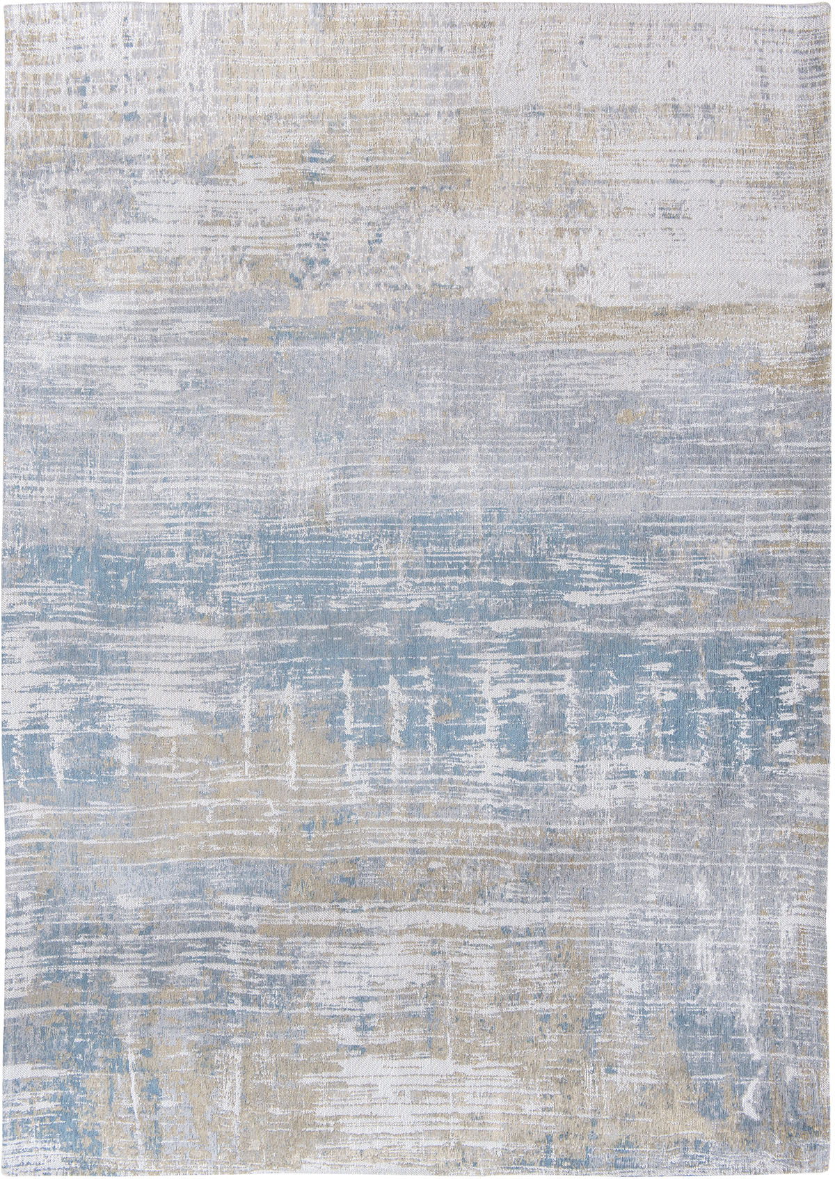 Beżowo Niebieski Dywan Nowoczesny - LONG ISLAND BLUE 8718 - Rozmiar: 230x330 cm