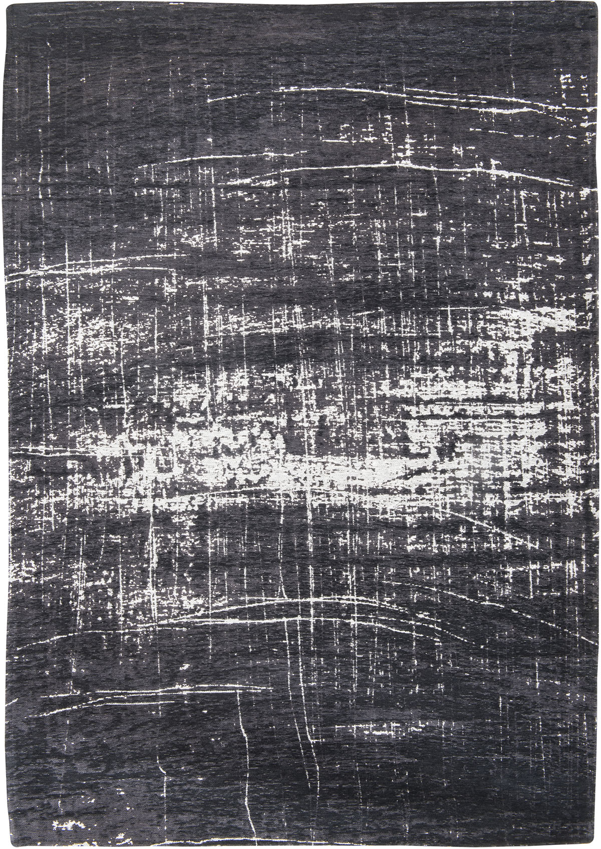 Czarno Biały Dywan Nowoczesny - WHITE ON BLACK 8655 - Rozmiar: 170x240 cm
