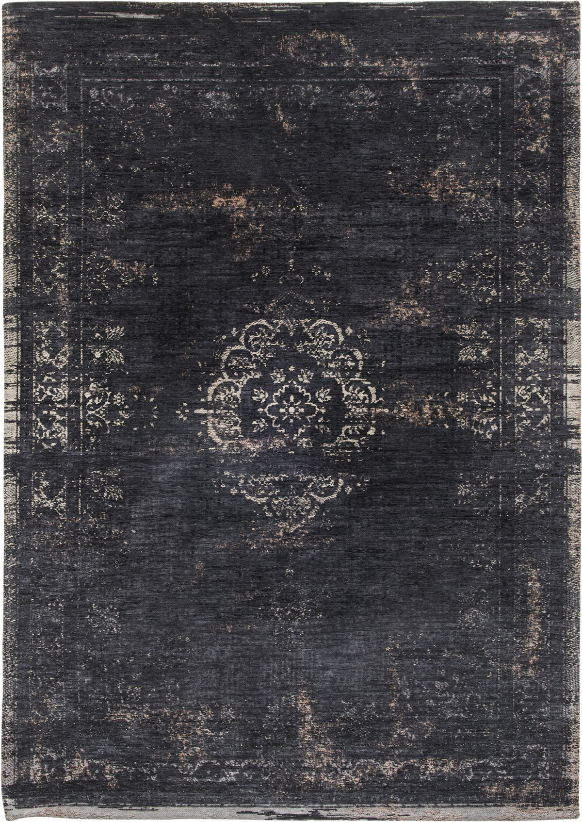 Czarny Dywan Klasyczny - MINERAL BLACK 8263 - Rozmiar: 230x330 cm