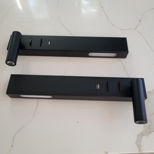 Lampa ścienna kinkiet IDA czarny Prawy