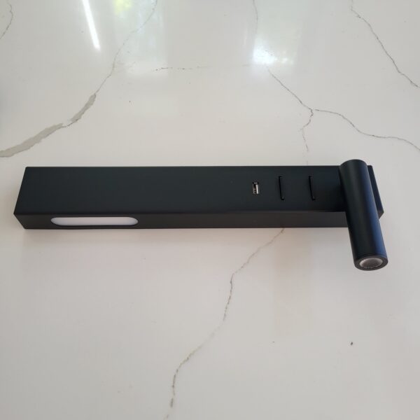 Lampa ścienna kinkiet IDA czarny Prawy