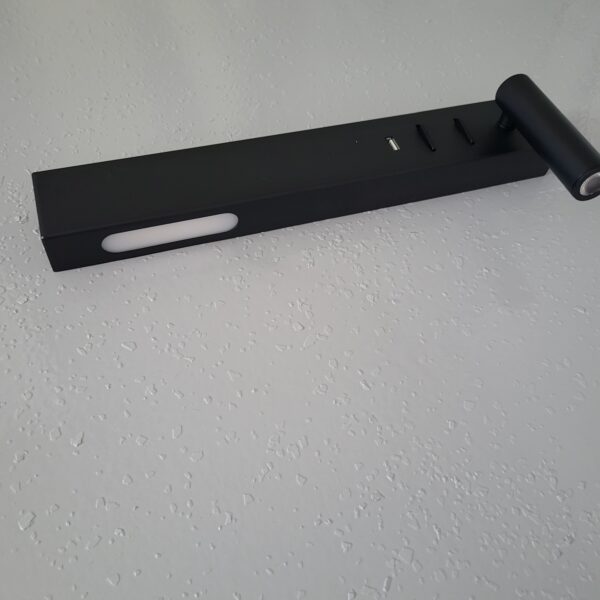 Lampa ścienna kinkiet IDA czarny Prawy