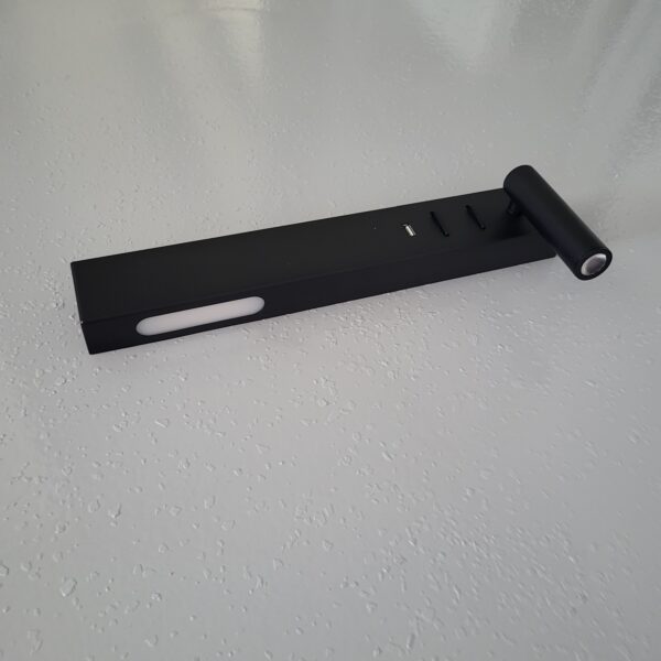 Lampa ścienna kinkiet IDA czarny Prawy