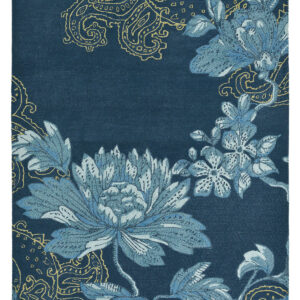 Niebieski Dywan w Kwiaty - FABLED FLORAL NAVY 37508 200x280