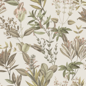 TAPETA WINYLOWA BUJNE KWIATY RETRO VINTAGE DECOPRINT BLOOMING BL22740