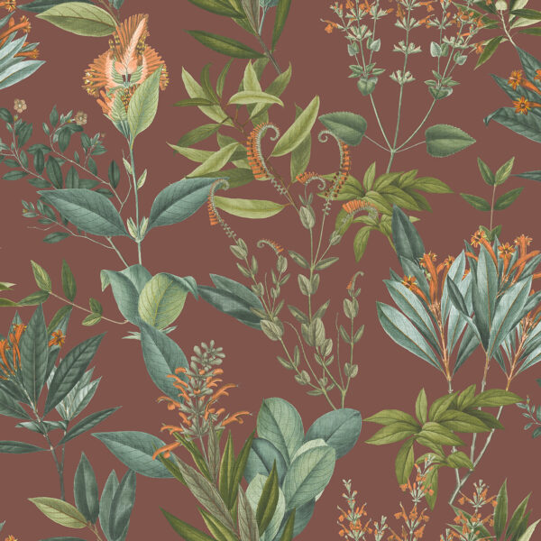 TAPETA WINYLOWA BUJNE KWIATY RETRO VINTAGE DECOPRINT BLOOMING BL22743