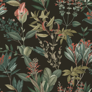 TAPETA WINYLOWA BUJNE KWIATY RETRO VINTAGE DECOPRINT BLOOMING BL22745