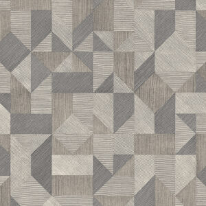 TAPETA WINYLOWA GEOMETRYCZNA UKŁADANKA SZARA DECOPRINT BLOOMING BL22772
