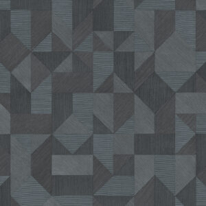 TAPETA WINYLOWA GEOMETRYCZNA UKŁADANKA NIEBIESKI GRAFIT DECOPRINT BLOOMING BL22773