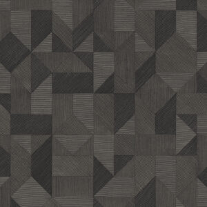 TAPETA WINYLOWA GEOMETRYCZNA UKŁADANKA SZARA ANTRACYT DECOPRINT BLOOMING BL22774