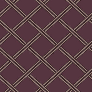 TAPETA DECOPRINT BOHEME BO23031 GEOMETRIA BORDOWY ZŁOTY