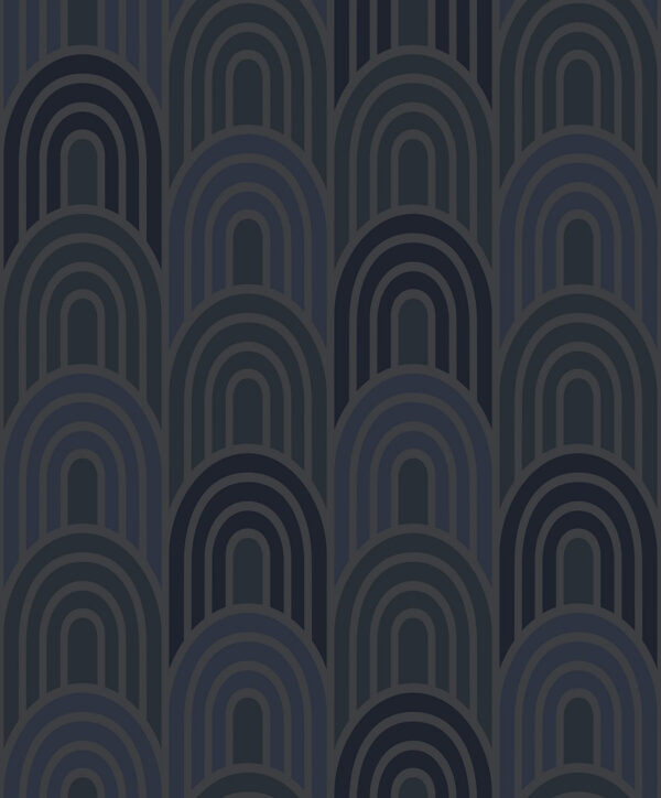 TAPETA DECOPRINT BOHEME BO23052 GEOMETRIA GRANATOWY