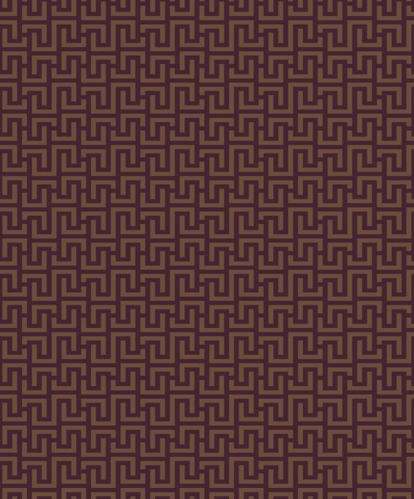 TAPETA DECOPRINT BOHEME BO23080 GEOMETRIA BORDOWY ZŁOTY