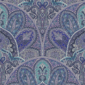 MURAL DECOPRINT BOHEME BOD23103 ORIENT KWIATY NIEBIESKI
