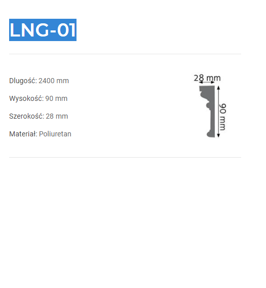 Listwa ścienna LNG-01