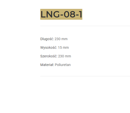 Listwa ścienna  LNG-08-1