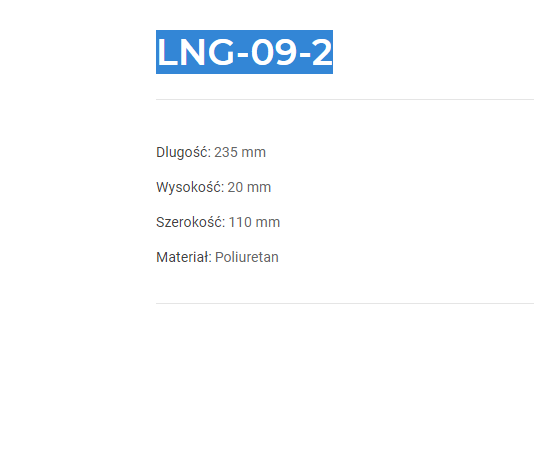 Listwa ścienna LNG-09-2