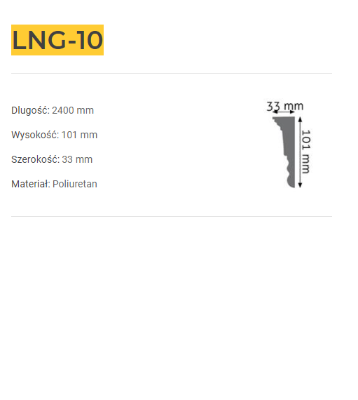 Listwa ścienna LNG-10