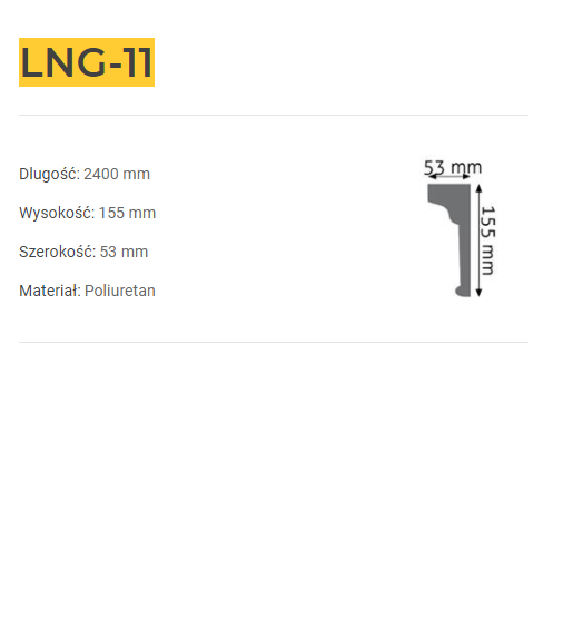 Listwa ścienna LNG-11