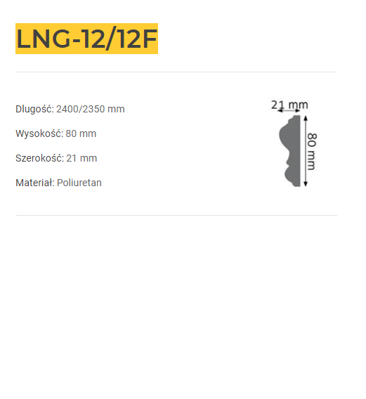 Listwa ścienna LNG-12
