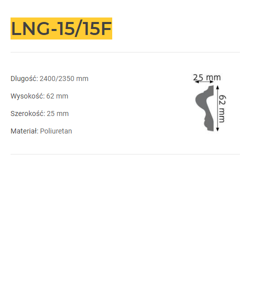 Listwa ścienna LNG-15