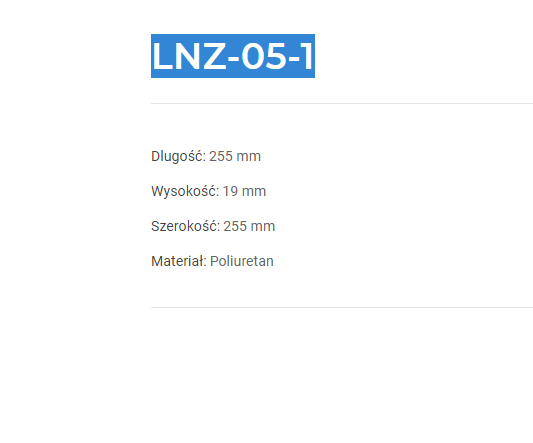 Listwa ścienna LNZ-05-1