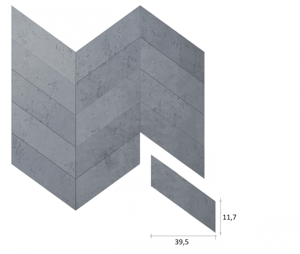 Panel betonowy 3D VHCT-PB-35 Jodełka