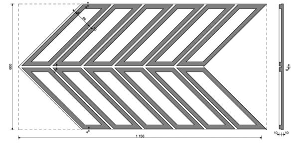 Panel betonowy 3D VHCT-PB-50