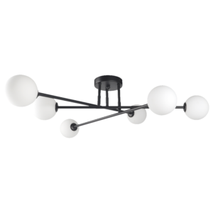 Lama sufitowa plafon ORADO 6 czarna