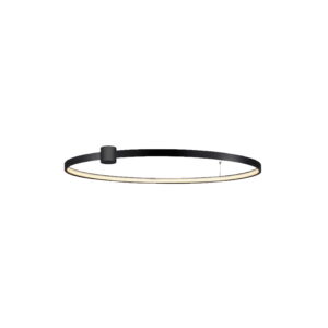 Plafon RING L CZARNY 3000K