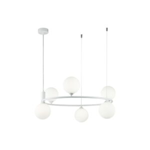 Lampa sufitowa Ring 6 biały