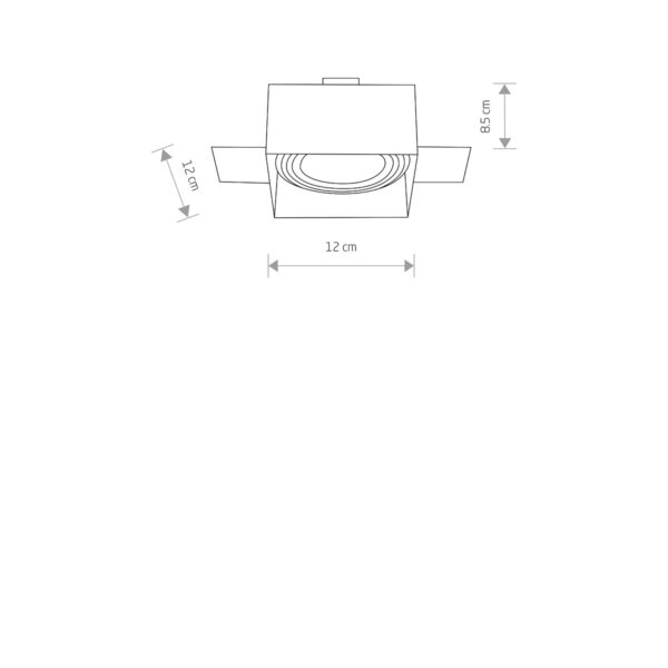 Halogen podtynkowy NOD white