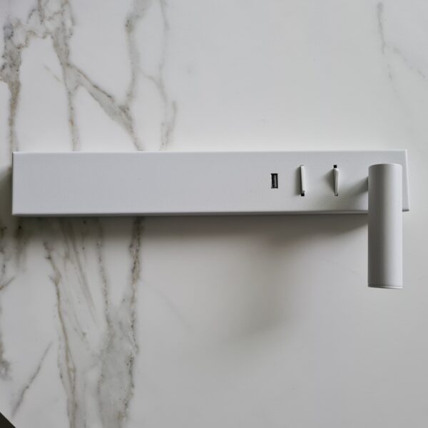 Lampa ścienna kinkiet IDA biały Prawy