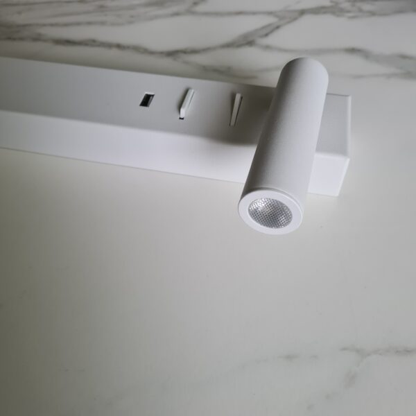 Lampa ścienna kinkiet IDA biały Prawy