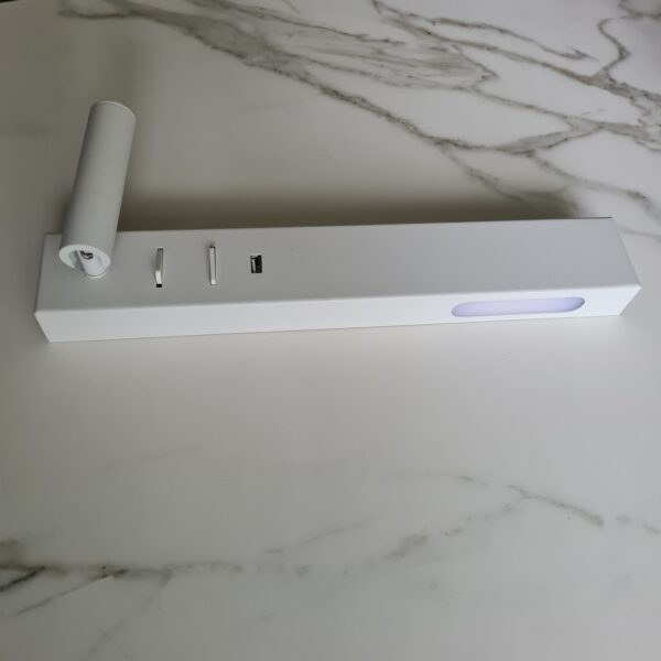 Lampa ścienna kinkiet IDA biały Prawy