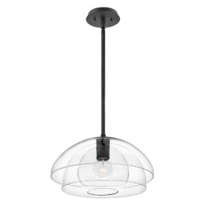 Lampa wisząca  Półplafon Lotus czarny