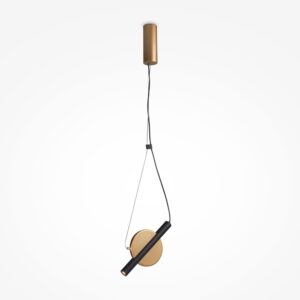 Lampa wisząca Enigma złota czarna