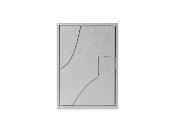 Obraz 3D ABSTRACT 2 Milky Grey