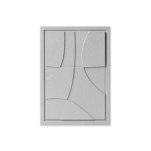 Obraz 3D ABSTRACT 3 Milky Grey