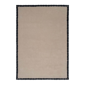 Dywan z Czarną Ramką - LAILA BEIGE BLACK 5010