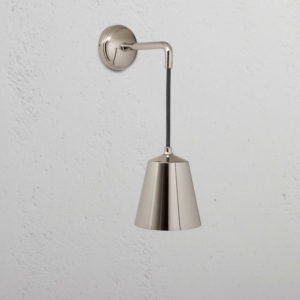 Richmond mały, wiszący kinkiet ścienny nikiel