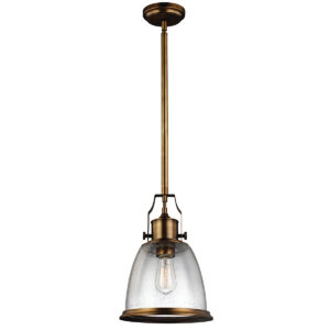 Średnia lampa wisząca Hobson – 1 mosiądz