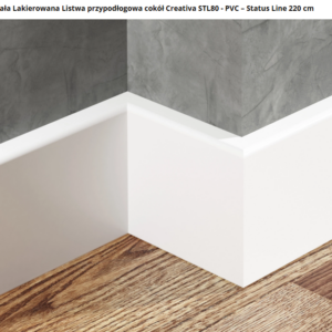 Listwa podłogowa PCV Creativa STL80 biała