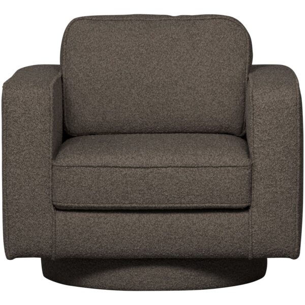 Fotel obrotowy LAZY boucle antracyt